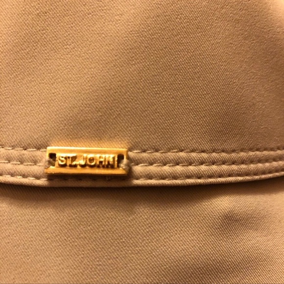 Stunning St. John Double Breasted Trench Sz 2 PRISTINE - Picture 4 of 6